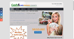 Desktop Screenshot of cash4carsorangecounty.com